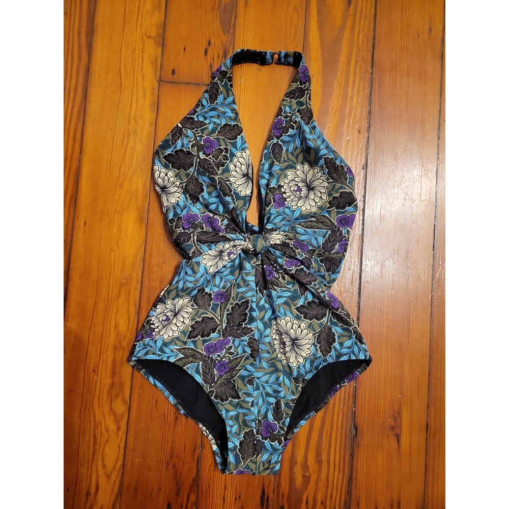 Amoressa Moonlight Rhiannon Dream Plunge One Piece Swimsuit Womens 6 Floral